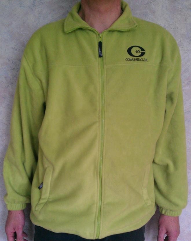Lime Green fleece vest size S