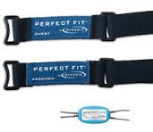 Perfect Fit II Pediatric Effort Belt Strap, Large, 2 Ea – 15", 25”, 35” straps, 1.5mm touchproof DIN82802