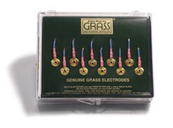 Grass Gold Cup Electrodes 48" Touch Proof FE5GH - 10pk         