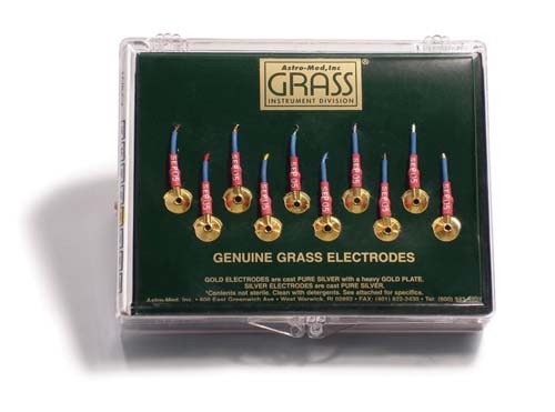 Grass Gold Cup Electrodes 48" 6mm Paediaric pk 10              