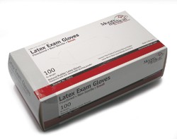 Gloves, Latex, Med (100/box)              