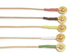 Electrode, Set of 10 10mm Ag/AgCl, 1.2m Leads              