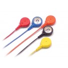 Snap on electrodes - multi-coloured 110" (10 ptk)